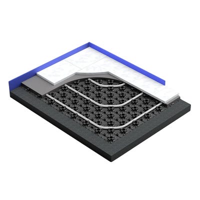 Warmup VLo Nexxa-12 Low-Profile Peel & Stick Castellated Panel 650 x 1050mm