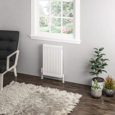 Compact Type 11 Single Panel Gloss White Radiator 600 x 400mm