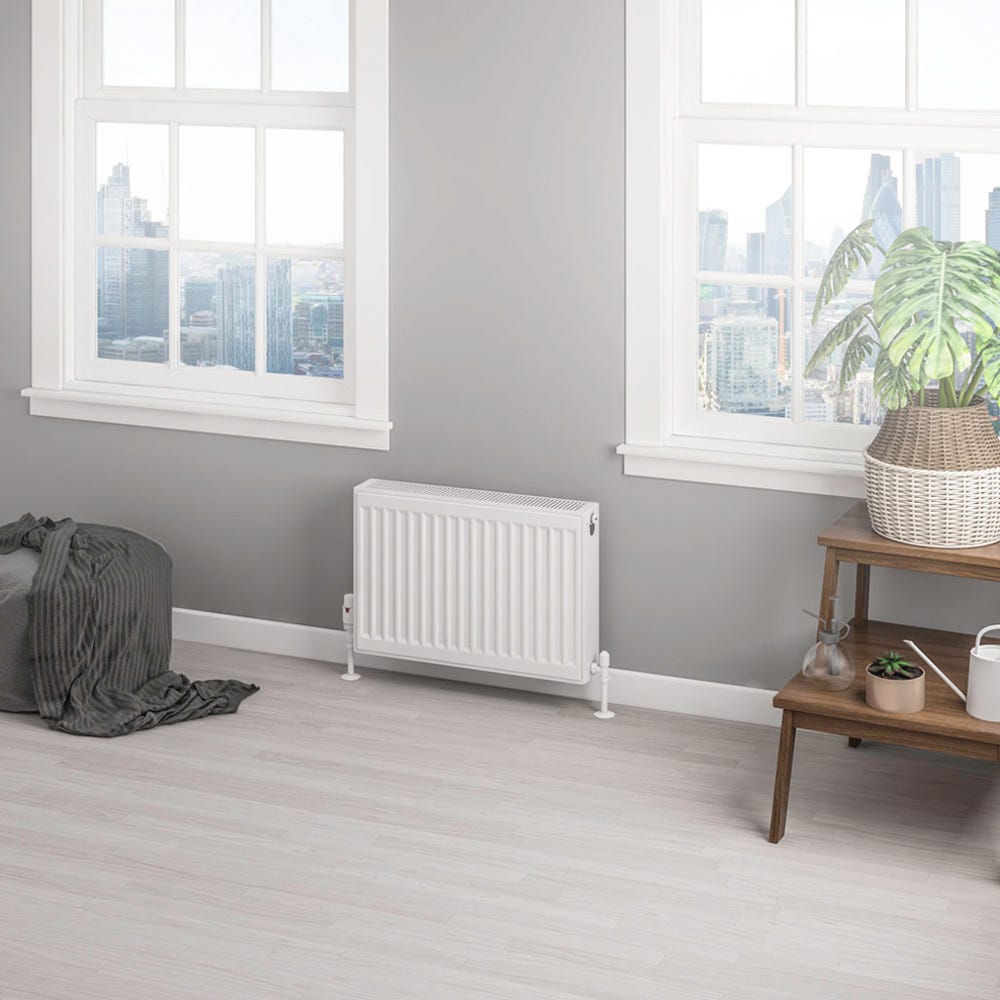 Compact Type 22 Double Panel Gloss White Radiator 400 x 600mm