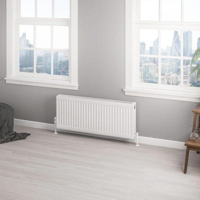 Compact Type 22 Double Panel Gloss White Radiator 400 x 1000mm