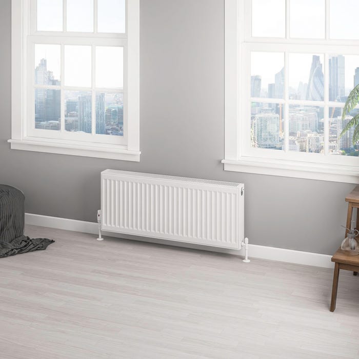 Compact Type 22 Double Panel Gloss White Radiator 400 x 1000mm