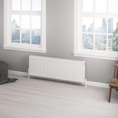 Compact Type 22 Double Panel Gloss White Radiator 400 x 1200mm