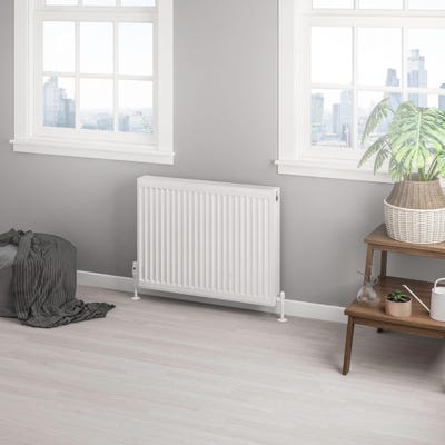 Compact Type 22 Double Panel Gloss White Radiator 600 x 800mm