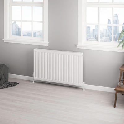 Compact Type 22 Double Panel Gloss White Radiator 600 x 1000mm