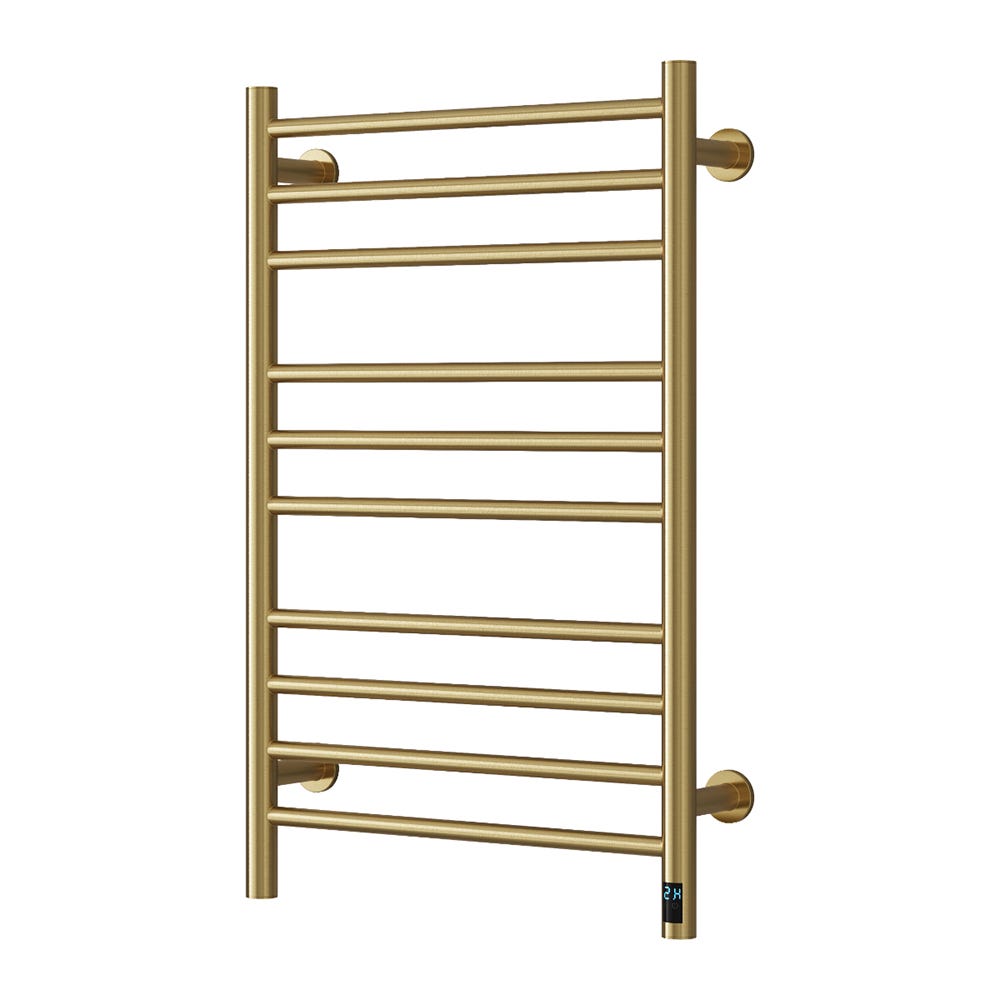 Reina Arnage Electric Towel Radiator Brushed Brass 105W 800 x 500mm