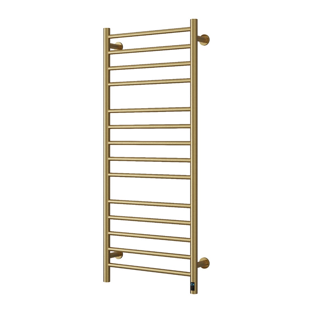 Reina Arnage Electric Towel Radiator Brushed Brass 145W 1200 x 500mm