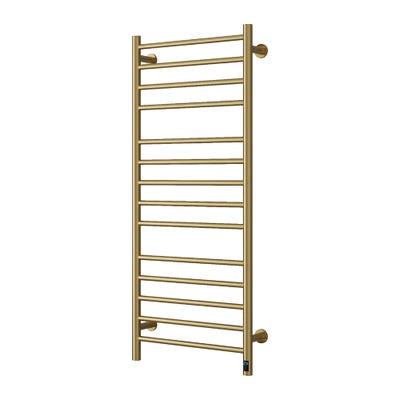 Reina Arnage Electric Towel Radiator Brushed Brass 145W 1200 x 500mm