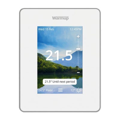 Warmup 7iE Smart Matter WiFi Thermostat Bright Porcelain