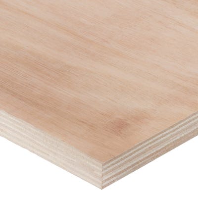 18mm Hardwood External Grade Plywood B/BB 2440mm x 1220mm (8' x 4') Pack of 50