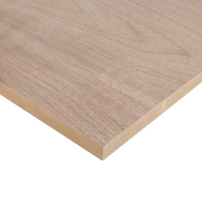 19mm Black Walnut Veneered MDF Board A/B Grade 2440mm x 1220mm (8' x 4') Pack of 20
