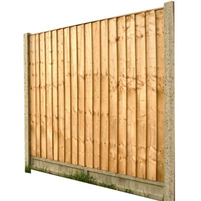 6' x 6' Grange Standard Feather Edge Treated Timber Fence Panel