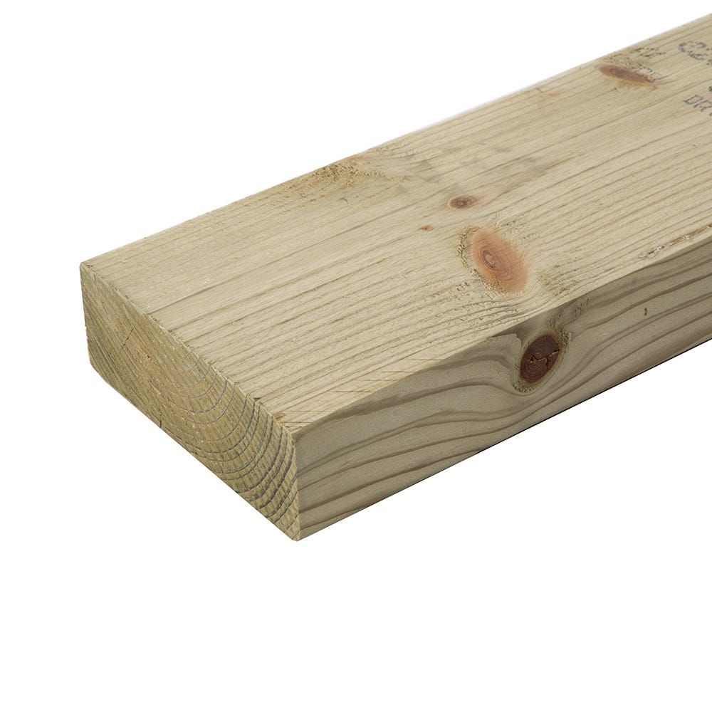 47mm x 125mm C24 Treated Timber 4800mm (5'' x 2'')