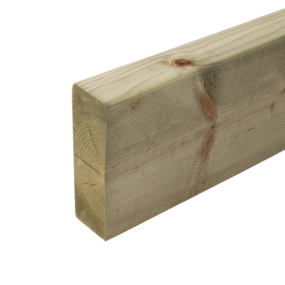 47mm x 150mm C24 Treated Timber 3000mm (6'' x 2'')