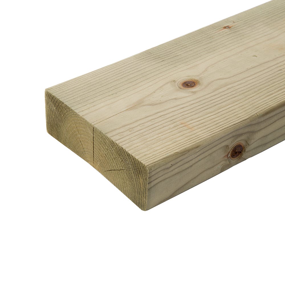 47mm x 150mm C24 Treated Timber 3600mm (6'' x 2'')