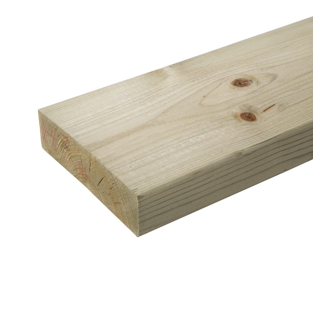 47mm x 175mm C24 Treated Timber 4200mm (7'' x 2'')