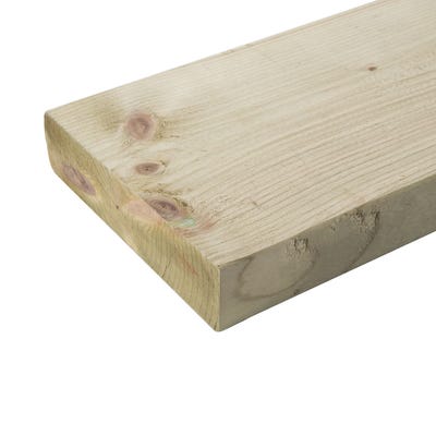 47mm x 200mm Structural Graded C24 Treated Carcassing Timber 3600mm (8'' x 2'')