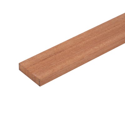 12mm x 47mm Planed Hardwood Meranti PAR Timber 2440mm (2'' x 0.5'')