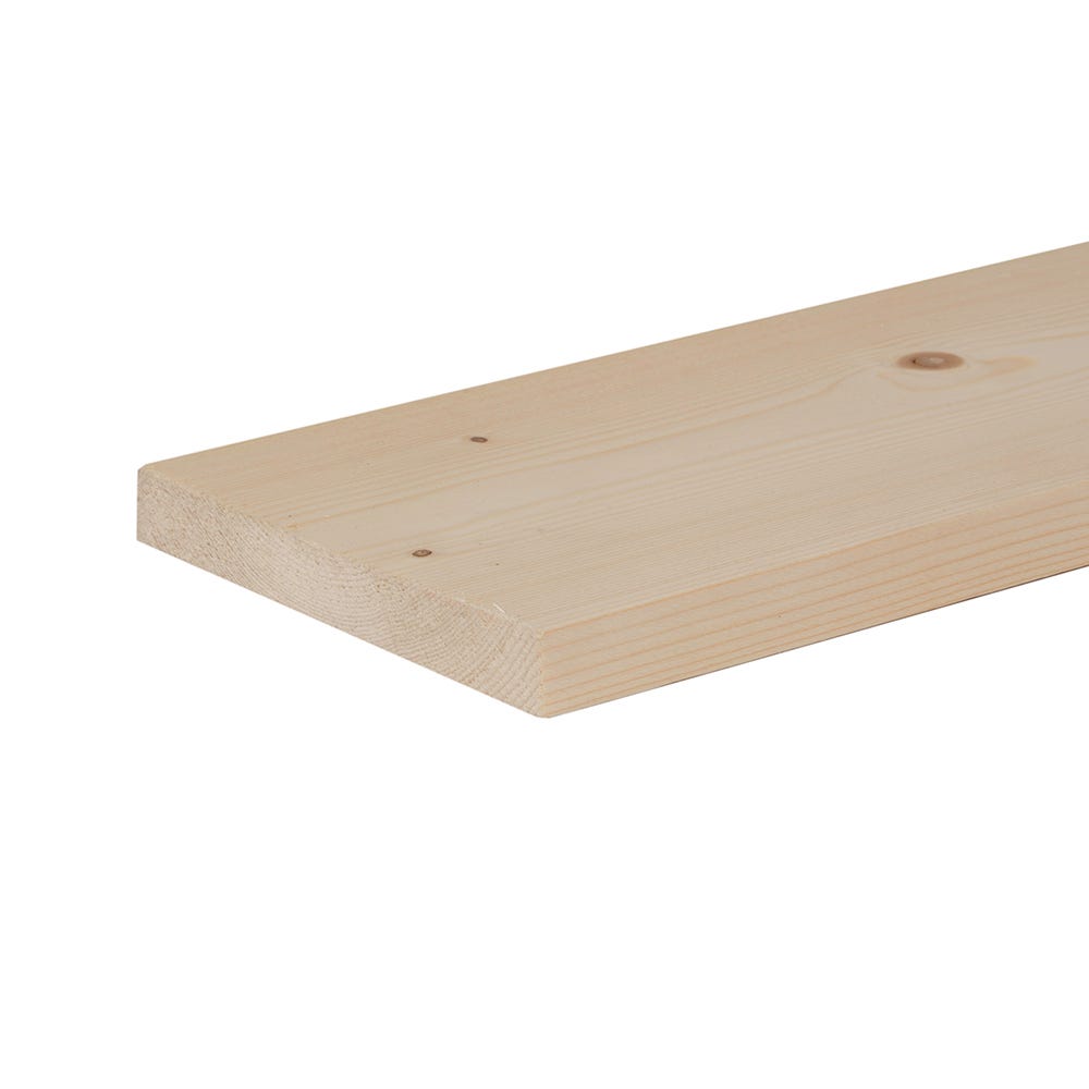 25mm x 150mm Planed Softwood PAR Timber (6'' x 1'') Finish 20.5mm x 144mm