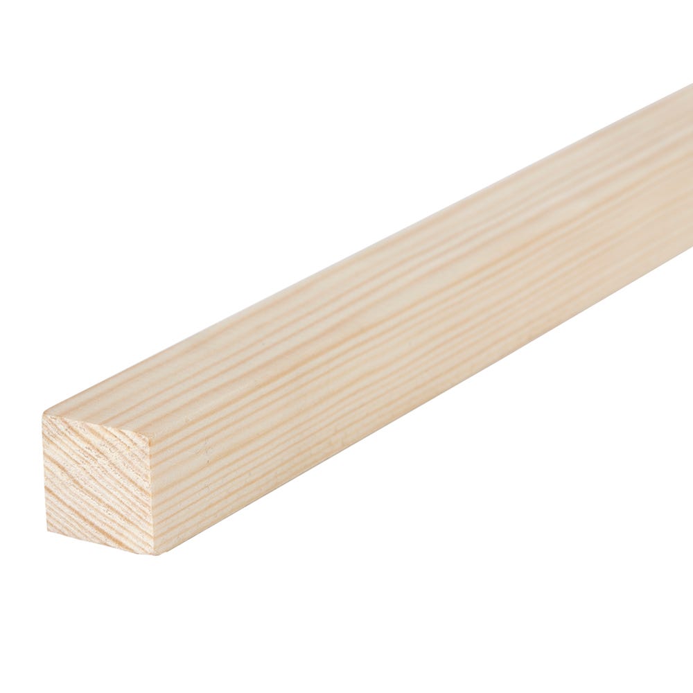 25mm x 25mm Planed Softwood PAR Timber (1'' x 1'') Finish 20.5mm x 20.5mm