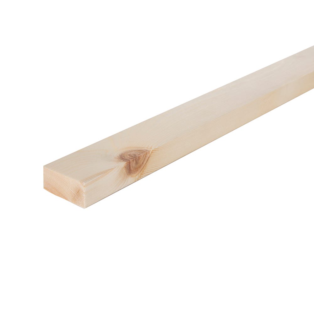 25mm x 50mm Planed Softwood PAR Timber (2'' x 1'') Finish 20.5mm x 44mm
