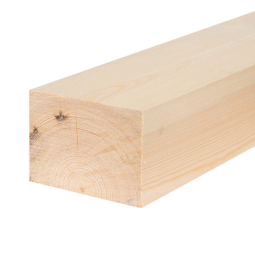 75mm x 100mm Planed Softwood PAR Timber (4'' x 3'') Finish 69mm x 94mm