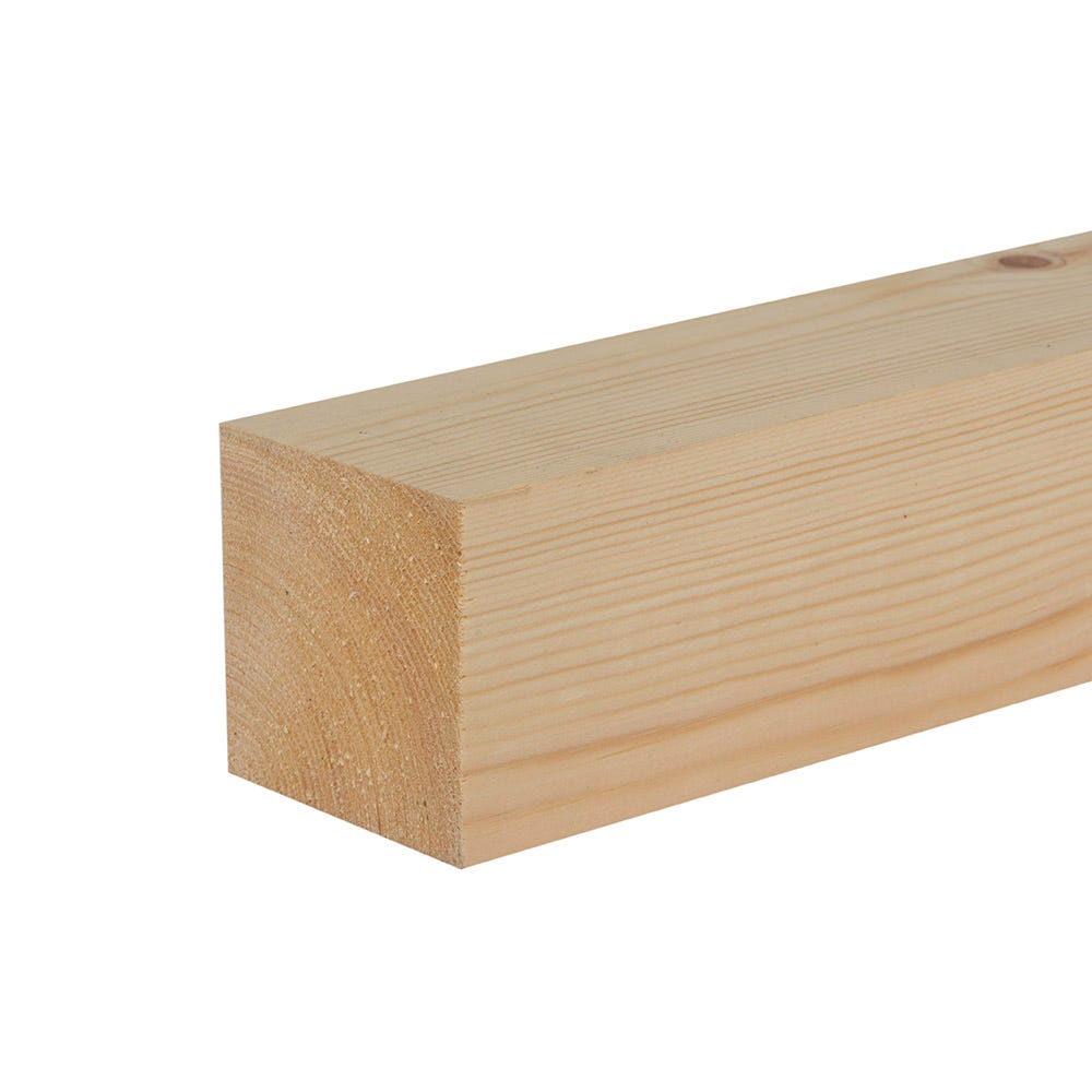 75mm x 75mm Planed Softwood PAR Timber (3'' x 3'') Finish 69mm x 69mm
