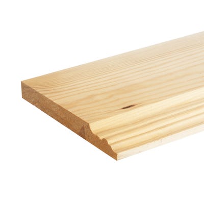25mm x 175mm Softwood Victorian Skirting Board Finish 20.5mm x 169mm