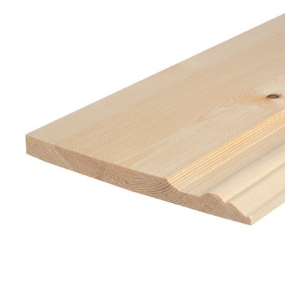 25mm x 225mm Softwood Bolection Skirting Board Finish 20.5mm x 216mm