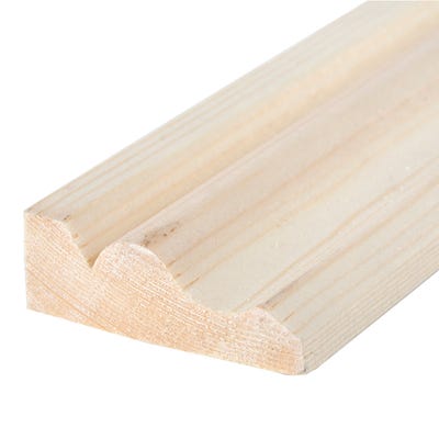 25mm x 63mm Softwood Ogee Architrave (Finish 20.5mm x 57mm)