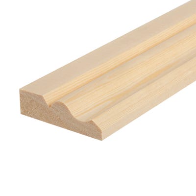 25mm x 75mm Softwood Ogee Architrave (Finish 20.5mm x 69mm)