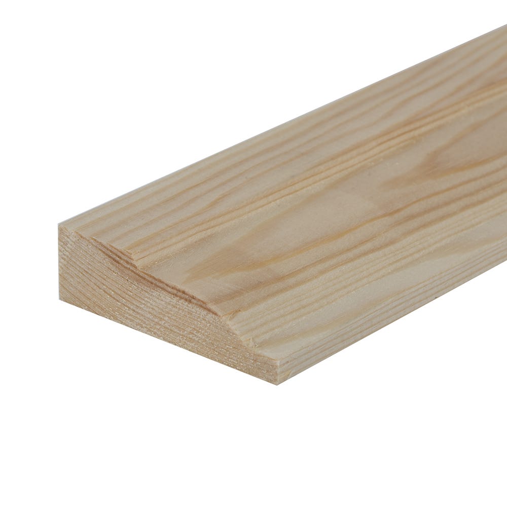 25mm x 75mm Softwood Ovolo Architrave (Finish 20.5mm x 69mm)