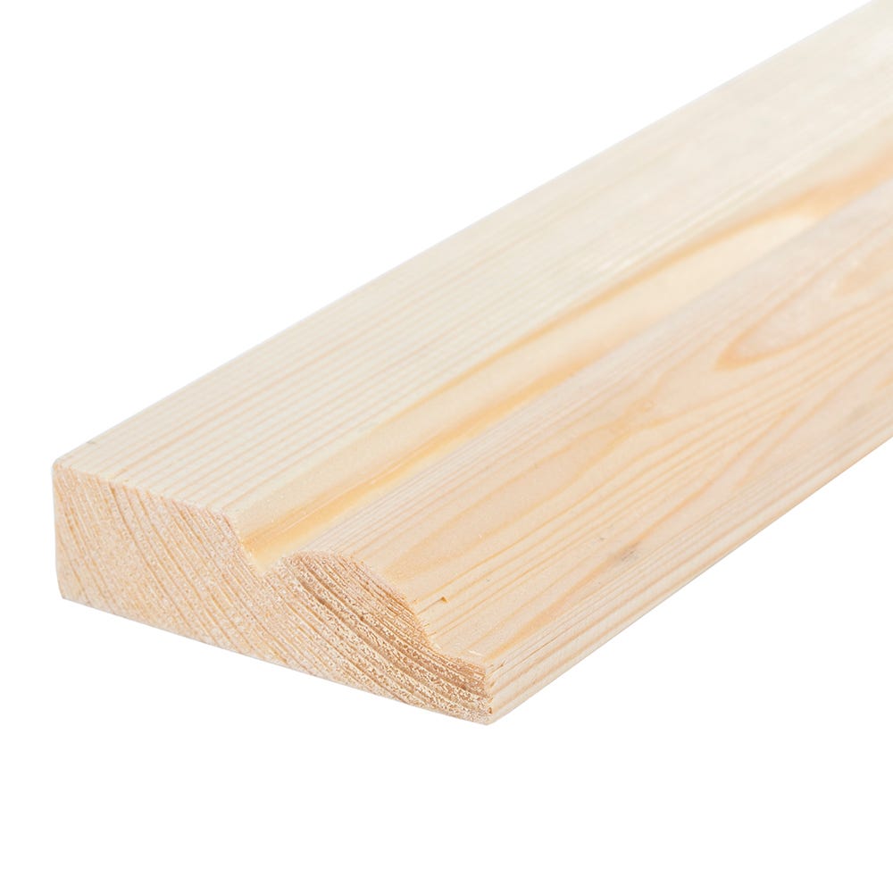 25mm x 75mm Softwood Torus Architrave (Finish 20.5mm x 69mm)