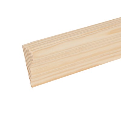 25mm x 63mm Softwood Rounded Dado Rail (Finish 20.5mm x 57mm)