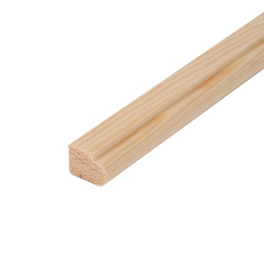 19mm x 25mm Softwood Staff Bead (Finish 14.5mm x 20.5mm)