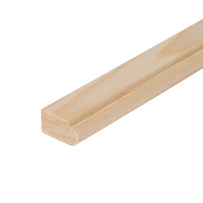 19mm x 32mm Softwood Staff Bead Moulding (Finish 14.5mm x 27mm)