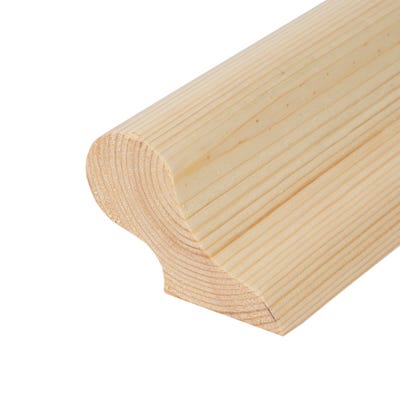 50mm x 115mm Softwood Wallfix Handrail (Finish 44mm x 109mm)