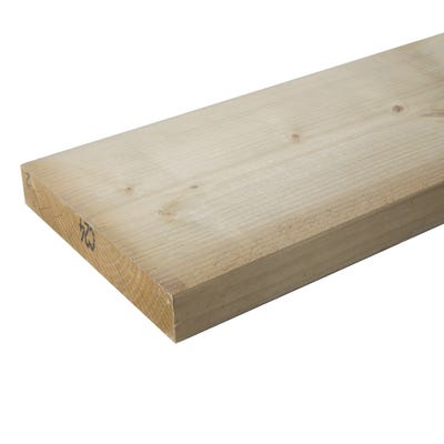 47mm x 250mm Structural Graded C24 Treated Carcassing Timber 4800mm (10'' x 2'')