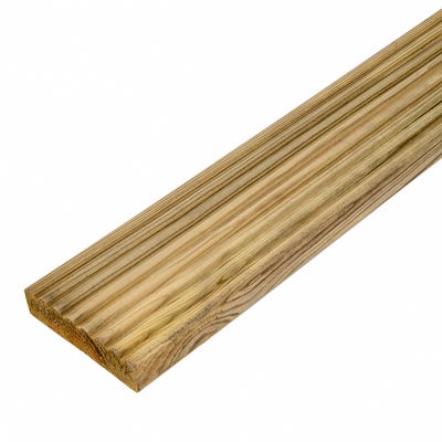 32mm x 125mm Softwood Reversible Decking Board 3000mm