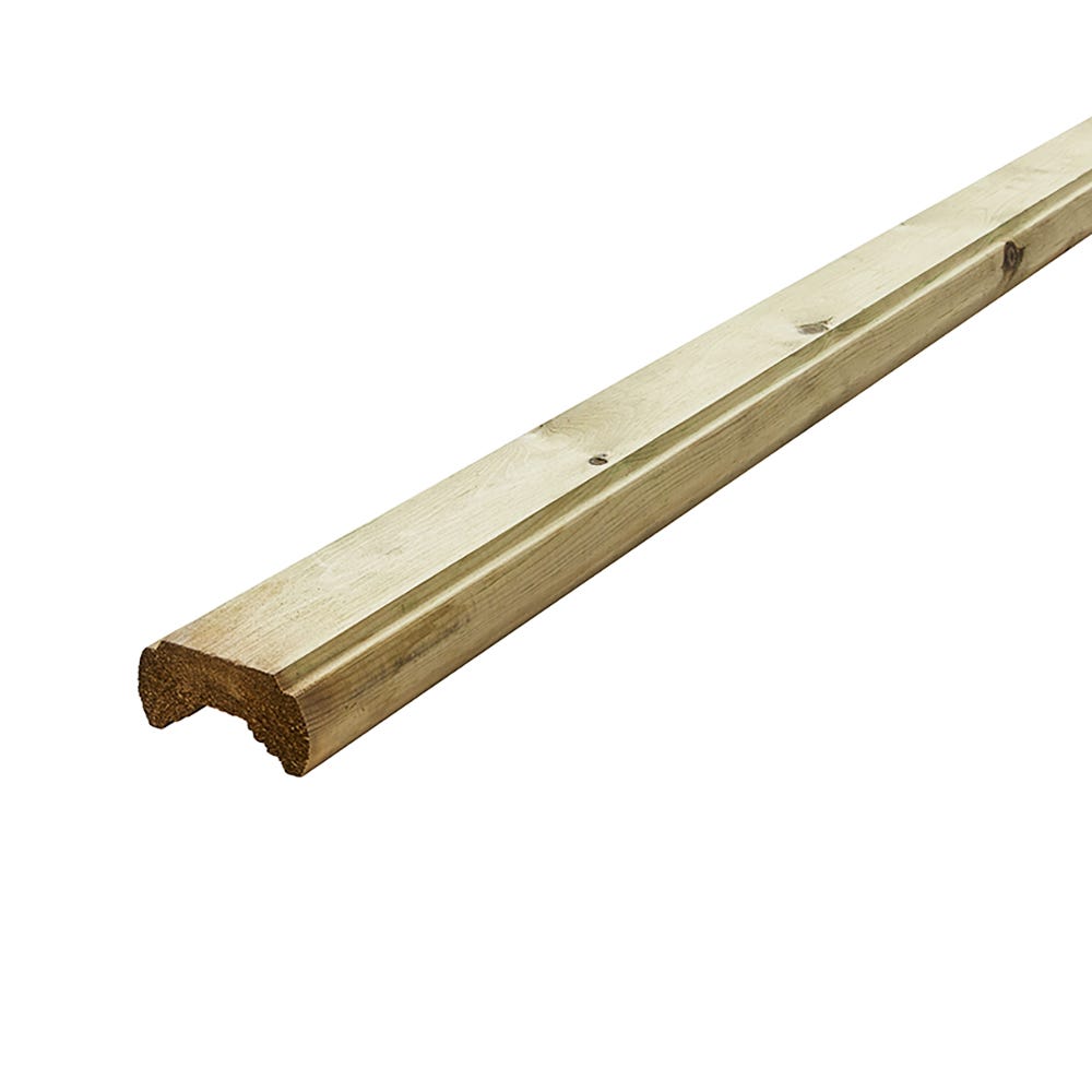 66mm x 32mm Richard Burbidge Treated Traditional Handrail 1800mm LD201C