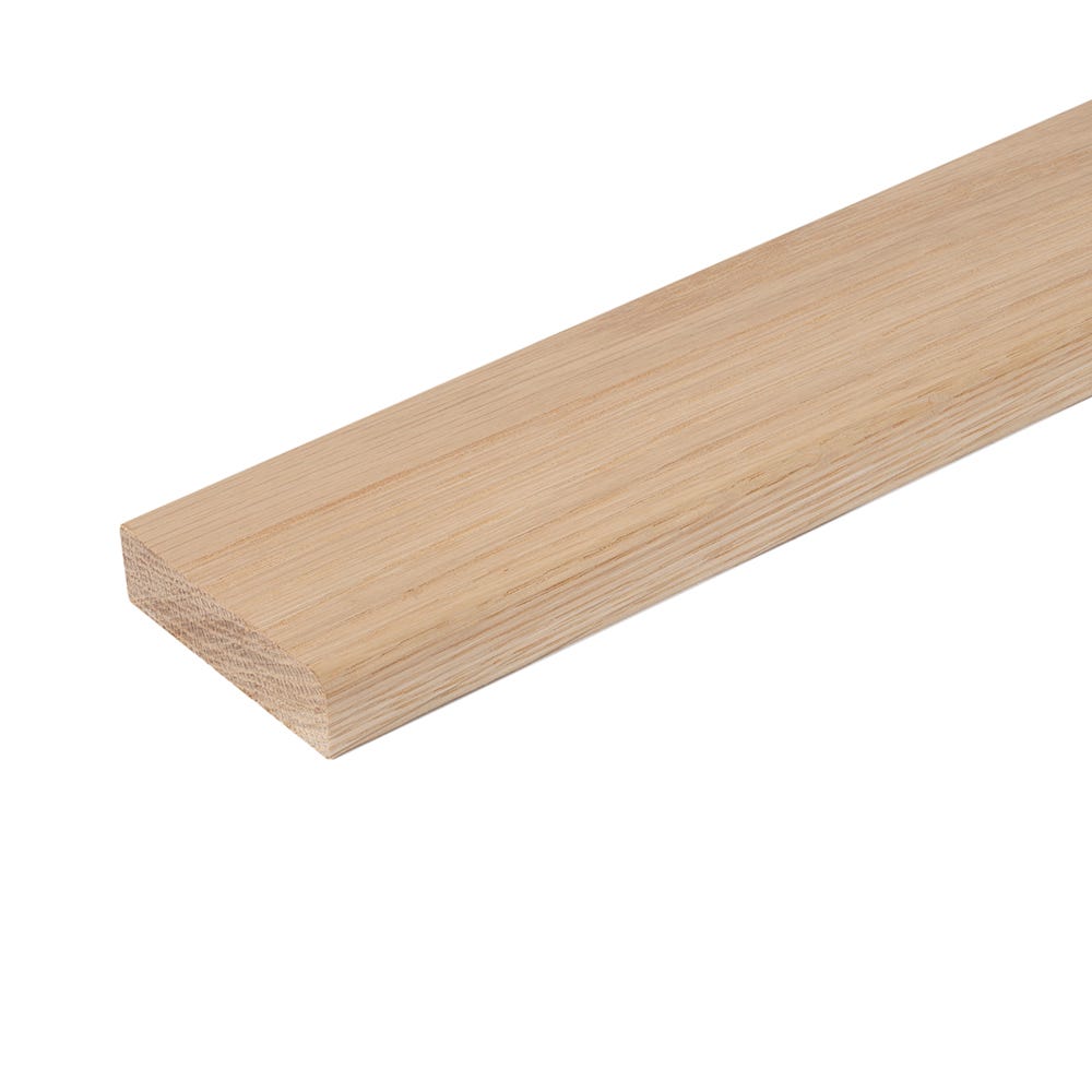 20mm x 68mm Hardwood White Oak Pencil Round Architrave