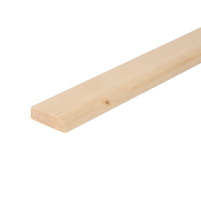 19mm x 50mm Softwood Bullnose Architrave (Finish 14.5mm x 44mm)