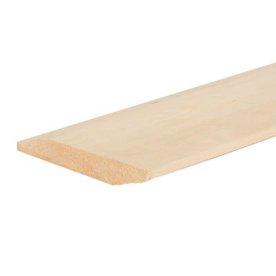25mm x 150mm Softwood Chamfered/Ovolo Reversible Skirting Finish 20.5mm x 144mm