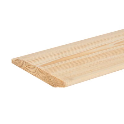 25mm x 175mm Softwood Chamfered/Ovolo Reversible Skirting Finish 20.5mm x 169mm