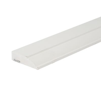 18mm x 68mm MDF White Primed Ovolo Architrave 4400mm