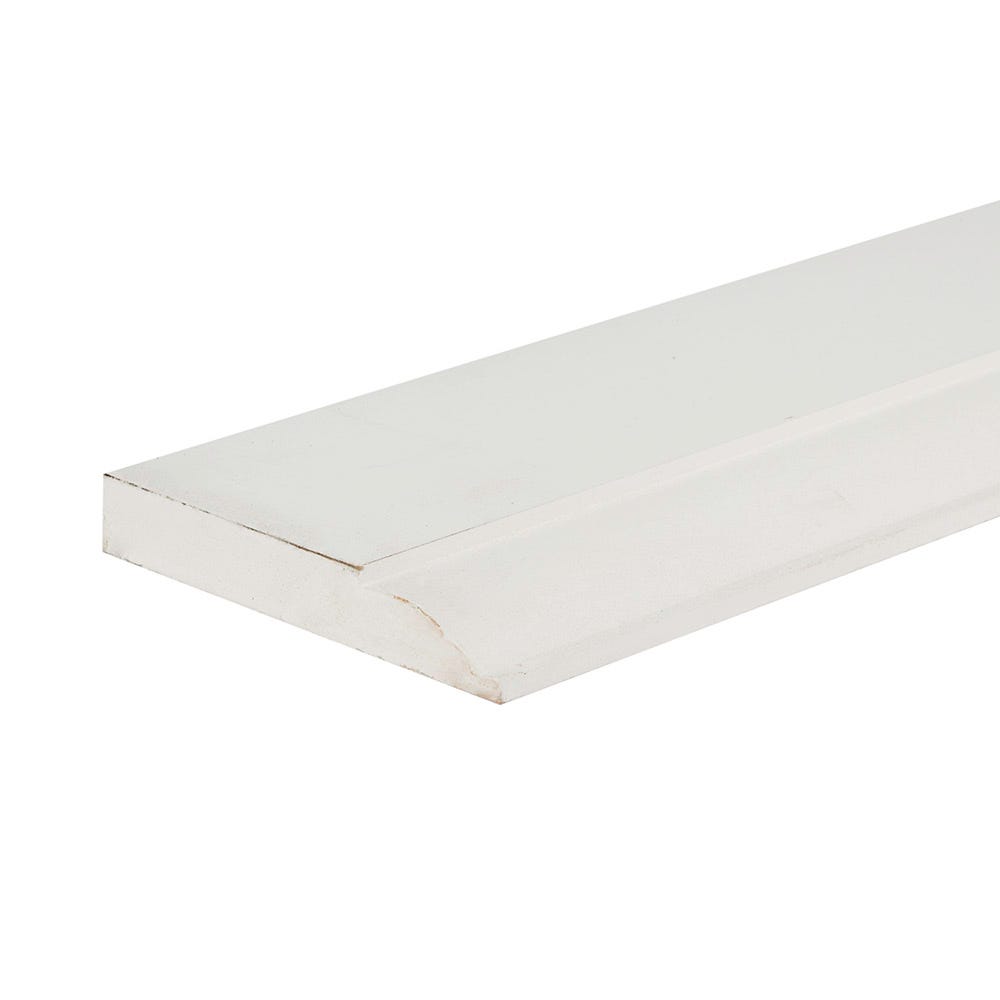 18mm x 169mm MDF White Primed Ovolo Skirting Board 4400mm