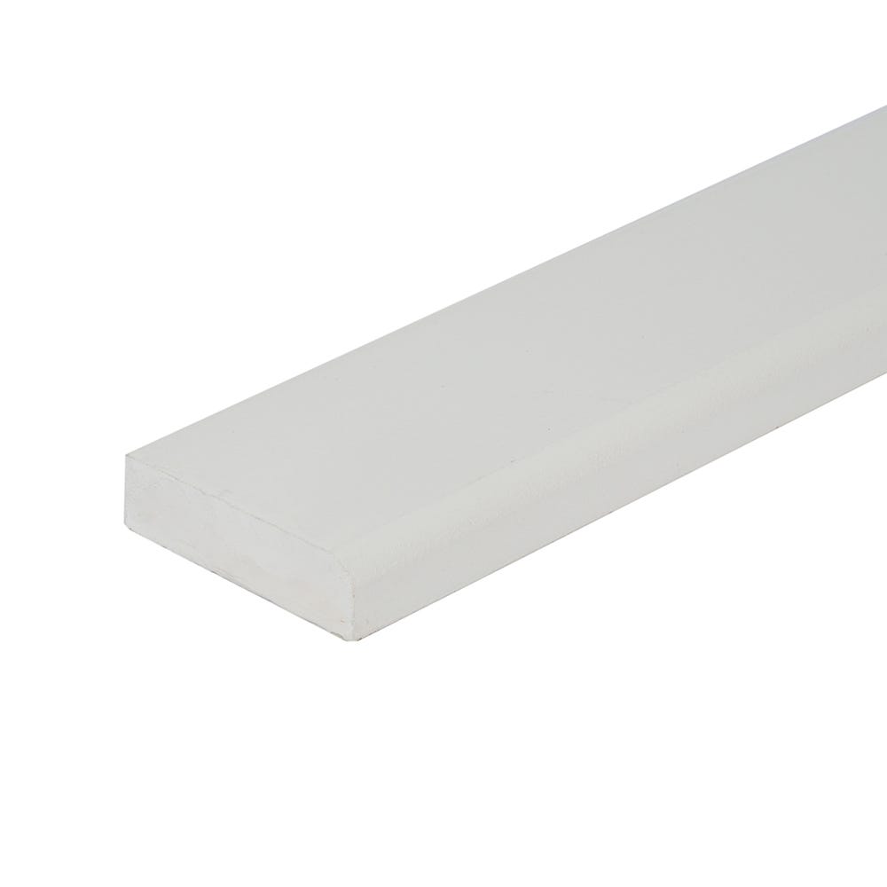 18mm x 68mm MDF White Primed Pencil Round Architrave 4400mm