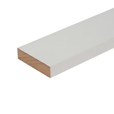 18mm x 68mm MDF White Primed Square Edge Architrave 4400mm