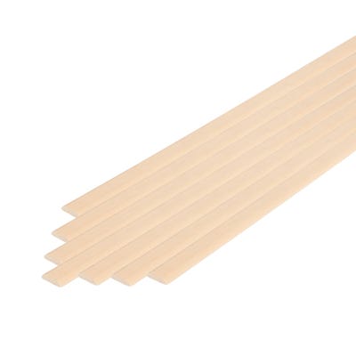18mm x 4mm Richard Burbidge Light Hardwood D Shape Moulding 2400mm Pack of 20 COV2001