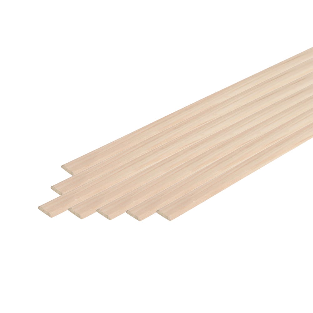 21mm x 4mm Richard Burbidge Light Hardwood D Shape Moulding 2400mm Pack of 20 COV2002