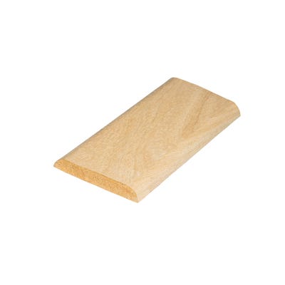 37mm x 5mm Richard Burbidge Light Hardwood D Shape Moulding 2400mm Pack of 20 COV2004